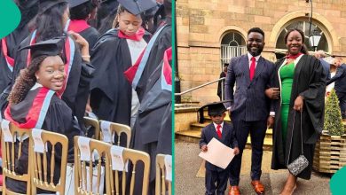 Nigerian Mom With Little Boy Relocates to UK, Bags First Class in Nursing: "I Owe it to my Husband"