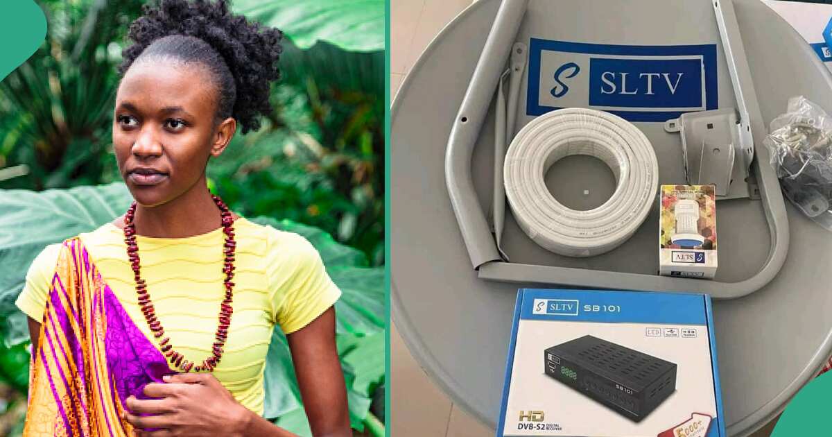 SLTV: Nigerian Lady Dumps DSTV, Displays List of 56 Channels on Cheaper Decoder She Now Uses