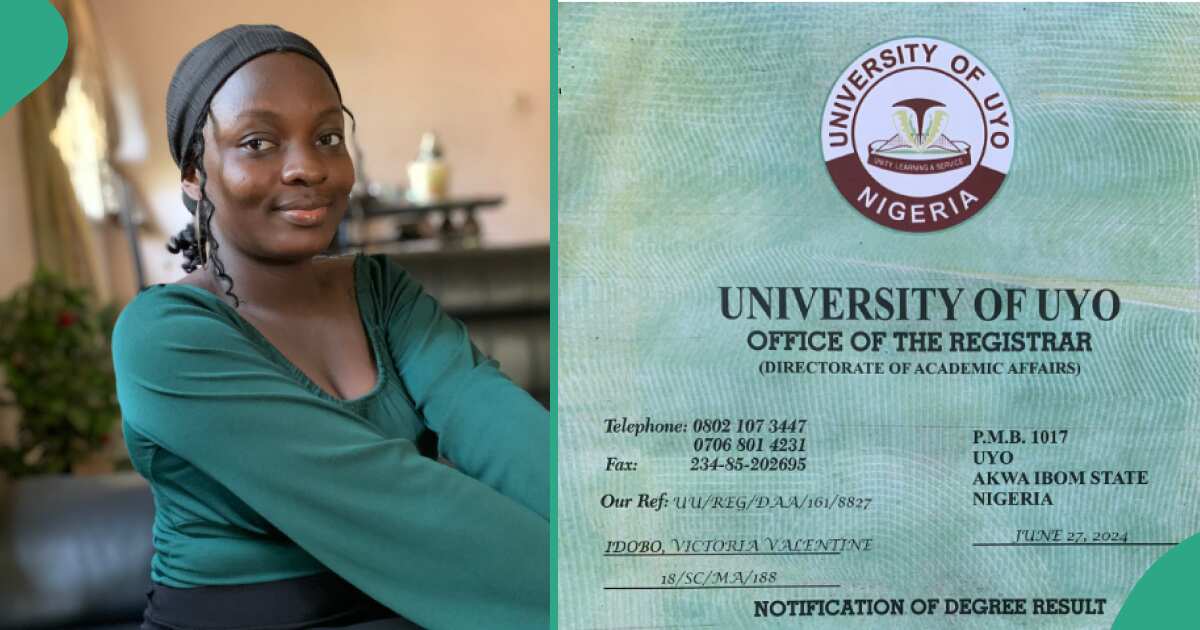 University of Uyo Student Graduates With First Class Degree in Mathematics, Posts Certificate Online