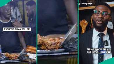 Nigerian Suya Seller Earning Up to ₦50,000 Daily Speaks on His 47-Year-Old Business and Customer