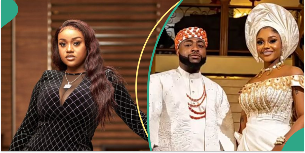 Davido’s Chioma’s Old Picture With Man Fuels Rumours As Peeps Spot Face at Their Wedding: “Her Ex?”