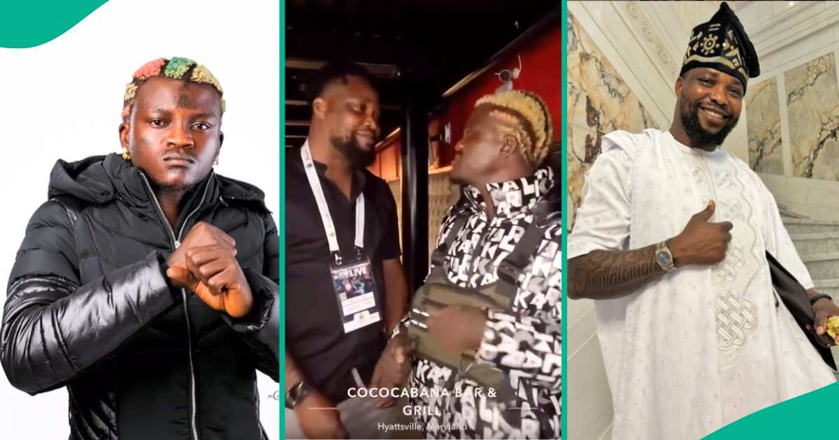 Portable Links Up With Actor Omobanke in US, Their Funny Interaction Trends: “No Pick Zlatan Call O”