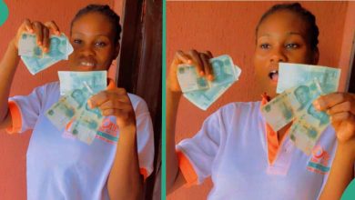 "Help Me Confirm the Price": Lady Happily Shows Foreign Currencies She Found in Sweater She Bought