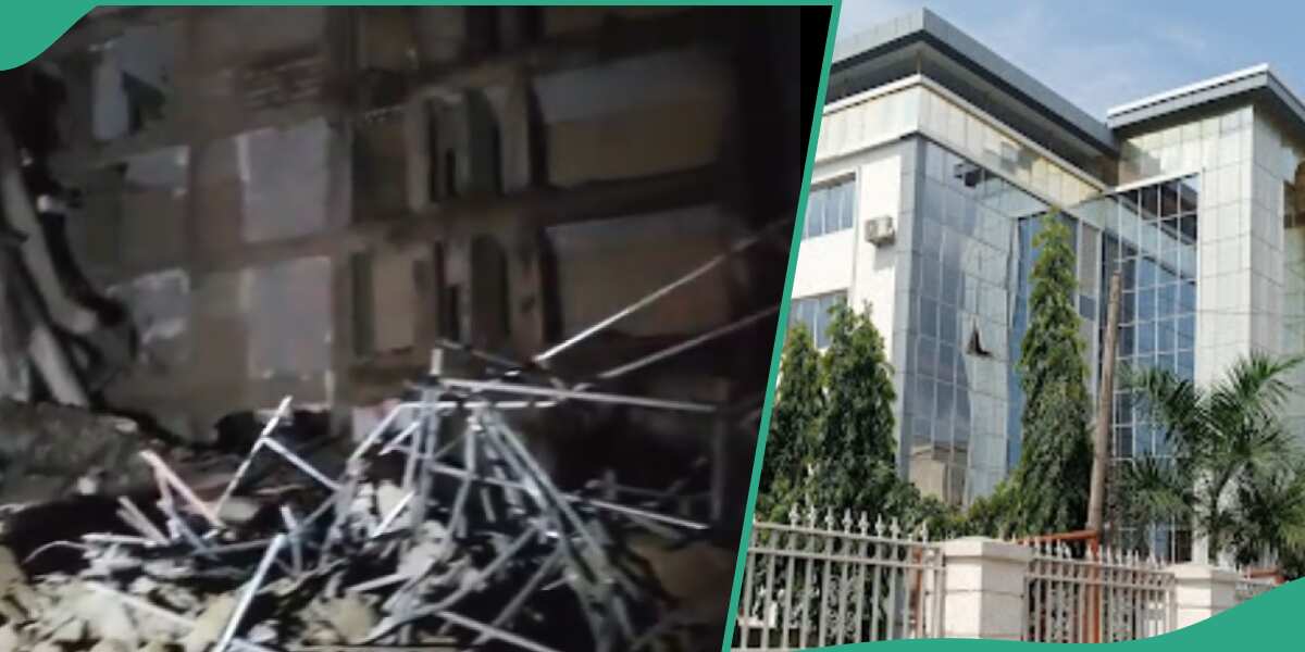 BREAKING: Many Trapped As Popular Hotel Collapses in Abuja, Video Emerges