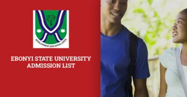 Ebonyi State University Admission List