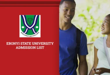Ebonyi State University Admission List