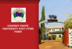 Godfrey Okoye University Post UTME Form