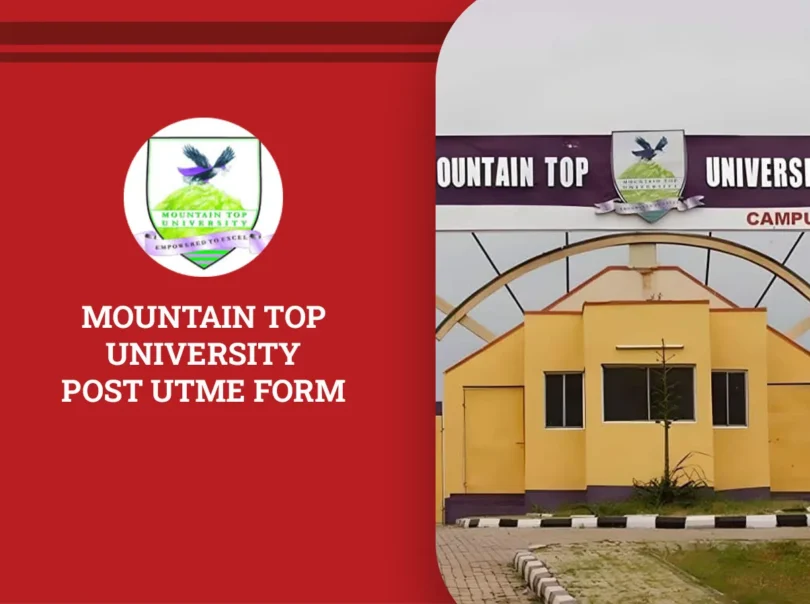 Mountain Top University Post-UTME Form