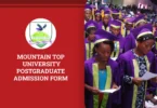 Mountain Top University Postgraduate Admission Form