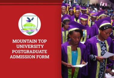 Mountain Top University Postgraduate Admission Form