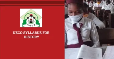 NECO Syllabus for History