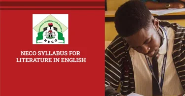 NECO Syllabus for Literature In English