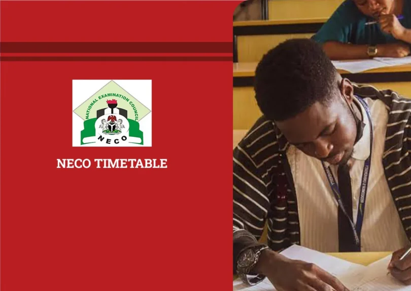NECO Timetable