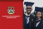 Plateau State University Admission List