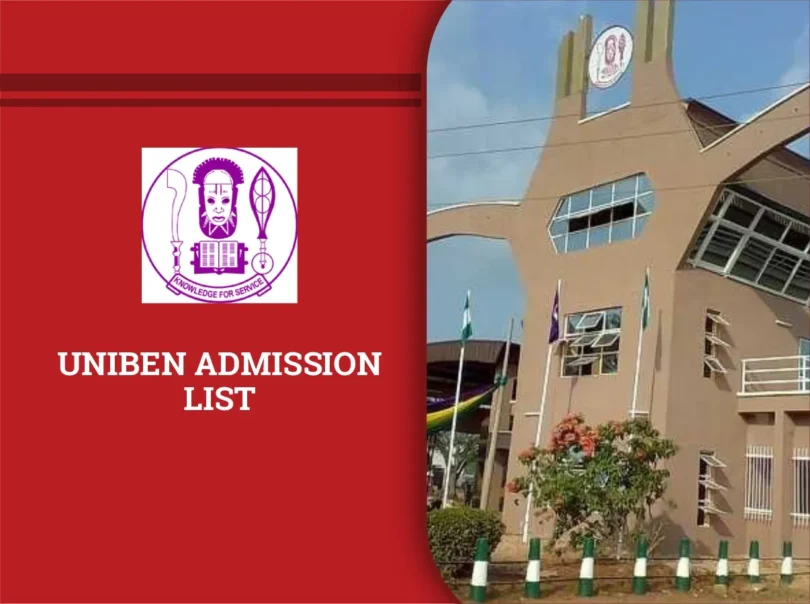 UNIBEN Admission List