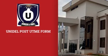 UNIDEL Post UTME Form