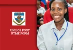 UNIJOS Post UTME Screening Form
