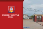 UNIMED Post UTME Form