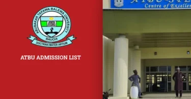ATBU Admission List
