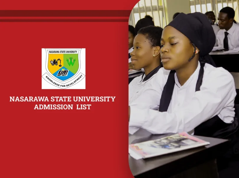 Nasarawa State University Admission List
