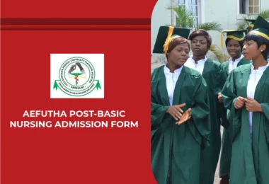 AEFUTHA Post-Basic Nursing Admission Form