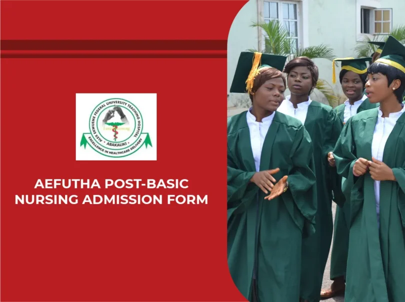 AEFUTHA Post-Basic Nursing Admission Form