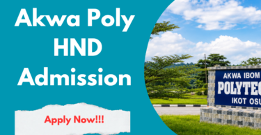 Akwa Ibom State Polytechnic HND Admission Form