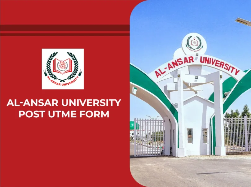 ‎Al-Ansar University Post UTME Form