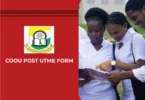 COOU Post UTME Form