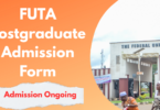 FUTA Postgraduate Admission Form