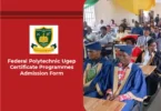Federal Polytechnic Ugep Certificate Programmes Admission Form