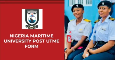Nigeria Maritime University Post UTME Screening Form