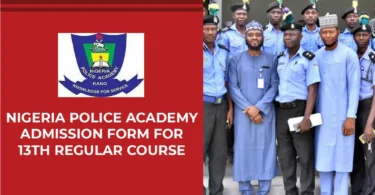 Nigeria Police Academy Admission Form