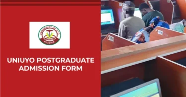 UNIUYO Postgraduate Admission Form