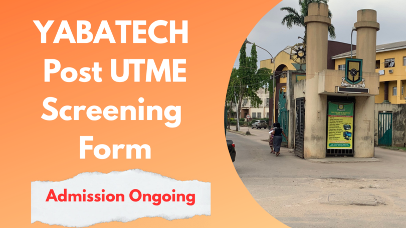 YABATECH Post UTME Form