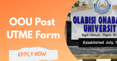 Olabisi Onabanjo University Post UTME Form
