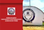 Renaissance University Postgraduate Admission Form