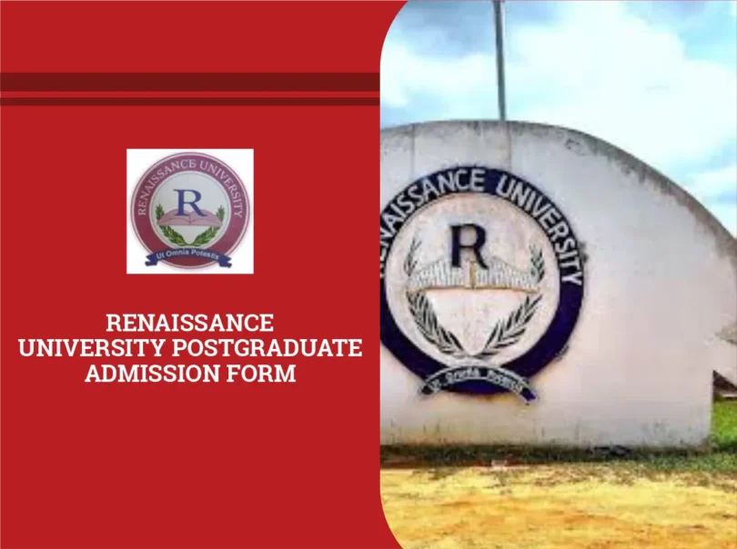 Renaissance University Postgraduate Admission Form