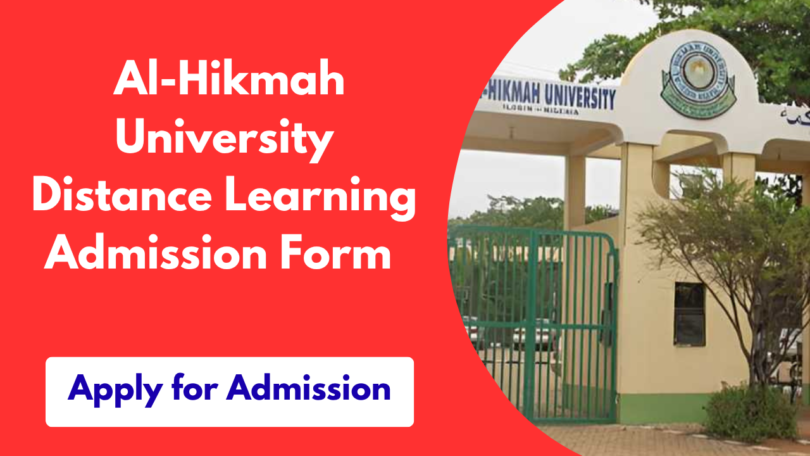 Al-Hikmah University Distance Learning Admission Form