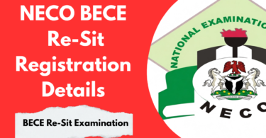 NECO BECE Re-Sit Examination