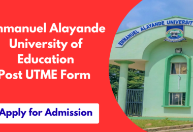 Emmanuel Alayande University of Education Post UTME Form