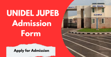 UNIDEL JUPEB Admission Form