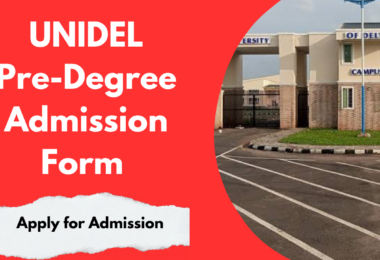 UNIDEL Pre-Degree Admission Form