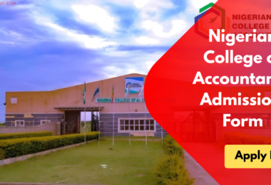 Nigerian College of Accountancy Admission Form