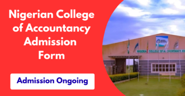 Nigerian College of Accountancy Admission Form