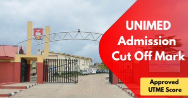 UNIMED Admission Cut Off Mark